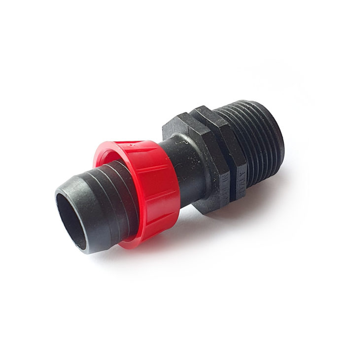 RACCORDO AD ANELLO CON FIL MASCHIO 16X1/2" CONF 100 PEZZI