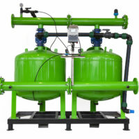 FILTRO BATT QUARZ VERN. EPOXI. DN 125 NR.2 BOCCE BASAMENTO, VALVOLA DI SOSTEGNO CENTRALINA AUTOMATICA COMPRESA PORTATA 150MC/H CONF 1 PEZZO - immagine 2