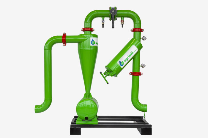 IDROCICLONE 4" DOPPIO COMPLETO DI NR 2 FILTRI A RETE,KIT E COLLETT. CONF 1 PEZZO